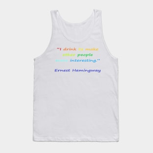 Funny quotes from known people Tank Top